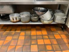 Approximately 14 Large Assorted Saucepans