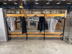 Wooden Changing Room Bench With Coat Hooks