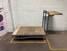 Blue Metal Warehouse Trolley