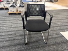 Black Plastic Back Chair x5