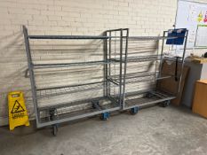 Metal Shelved Trolley x2