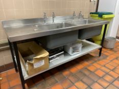Stainless Steel Double Sink Unit