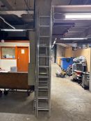 Set of 2 Ladders - 10 Rung Extendable Ladder & 5 Rung Step Ladder