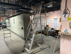 *NO RESERVE* Grey Mobile Metal 8 Rung Ladder