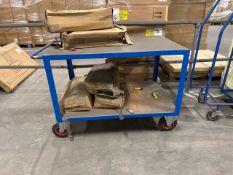 Blue Mobile Trolley