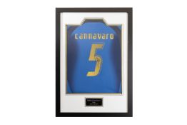 Fabio Cannavaro Signed Italy Shirt