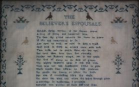 Antique Sampler, 1798, By Ann Neat