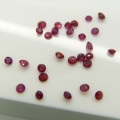 28 Natural Rubies, 1.71 Carats