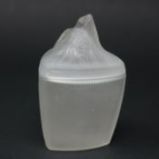 Rene Lalique Frosted Glass 'Tete Femme' Ointment Jar
