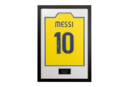 Lionel Messi Signed Barcelona Away Shirt