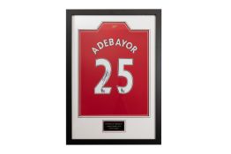 NO RESERVE - Emmanuel Adebayor Signed Arsenal Shirt