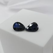 Two Unmounted Pear Shaped Sapphires