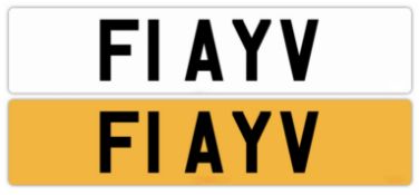Private Registration on DVLA retention certificate F1 AYV