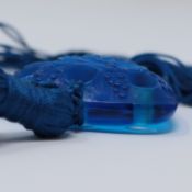 Rene Lalique Electric Blue Coloured Glass 'Graines' Pendant