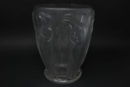 Rene Lalique Clear Glass Danaides Vase