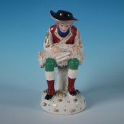 Dudson Victorian Staffordshire Pottery Sheep Shearer Figure