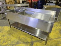 *No Reserve* Stainless Double Sink Unit With Tap