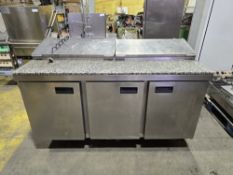 *No Reserve* Foster FPS3GR 3 Door Pizza/Saladette With Granite Top