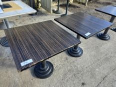 *No Reserve* 2 x Bistro Tables with Heavy Bases