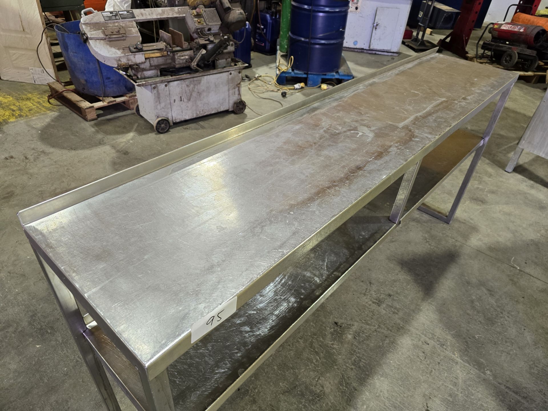 *No Reserve* Stainless Prep Table with Shelf - Image 3 of 3