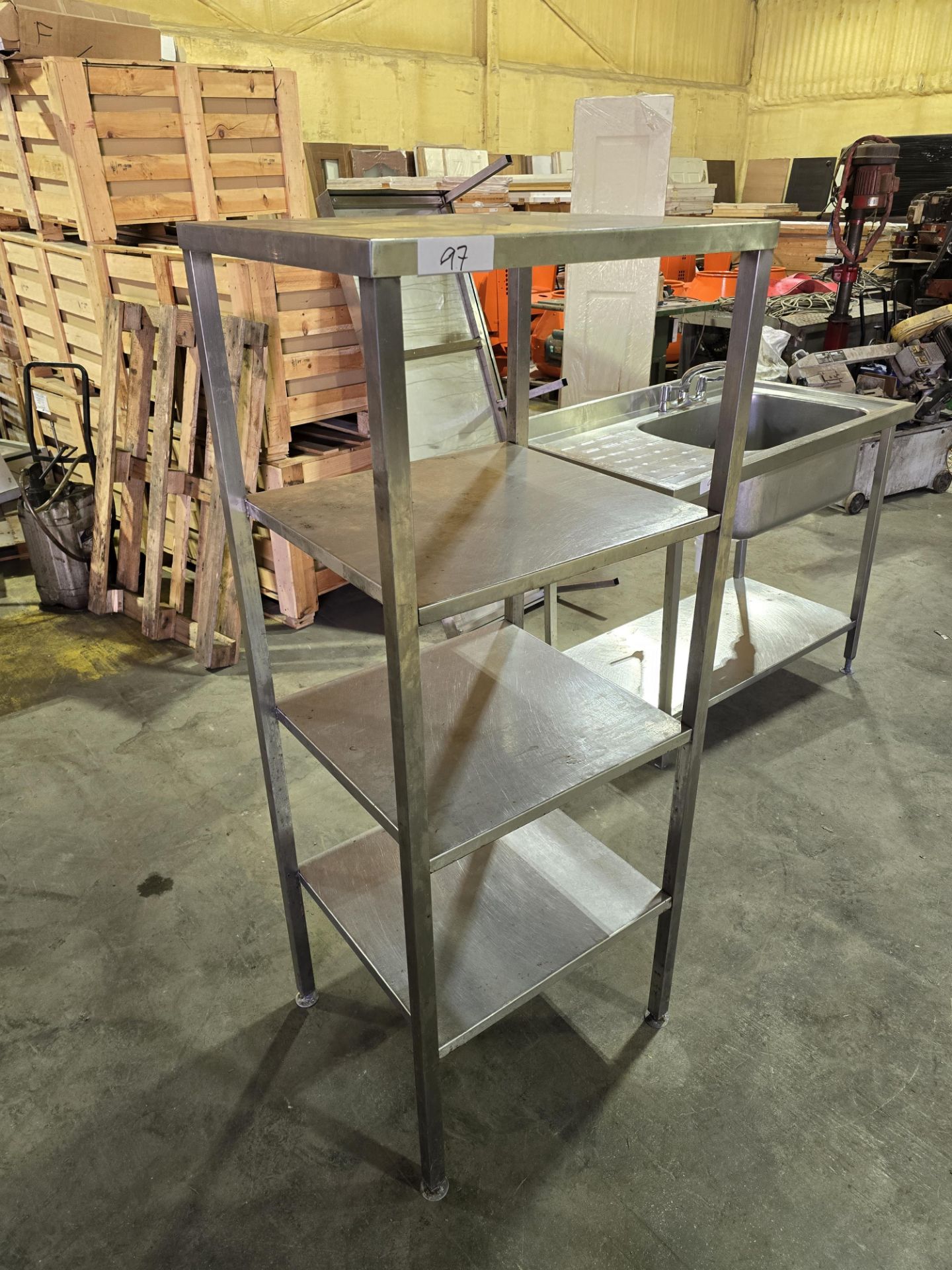 *No Reserve* Stainless Shelf Unit - Image 2 of 3