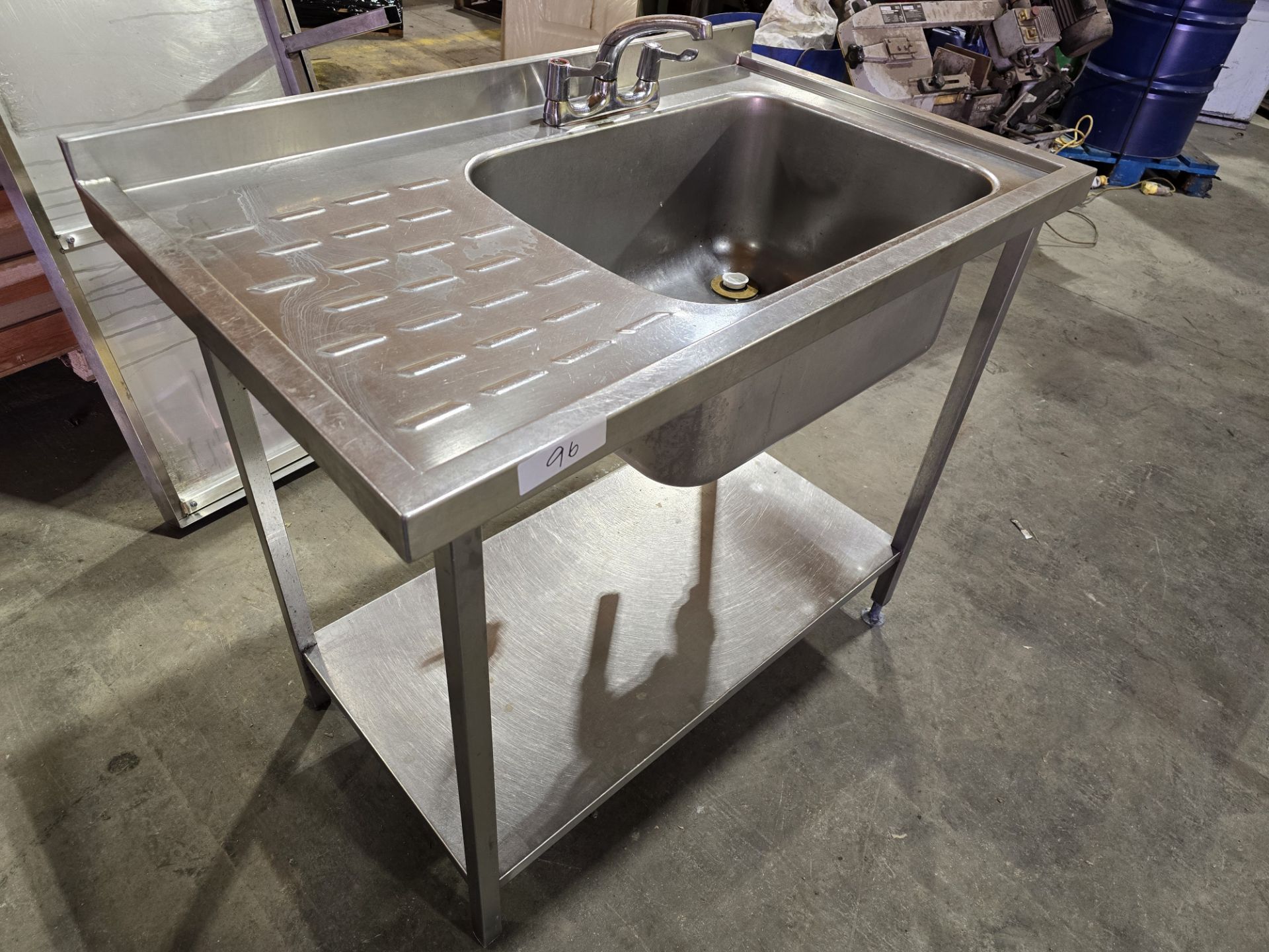 *No Reserve* Stainless Single Sink Unit With Tap - Image 3 of 4