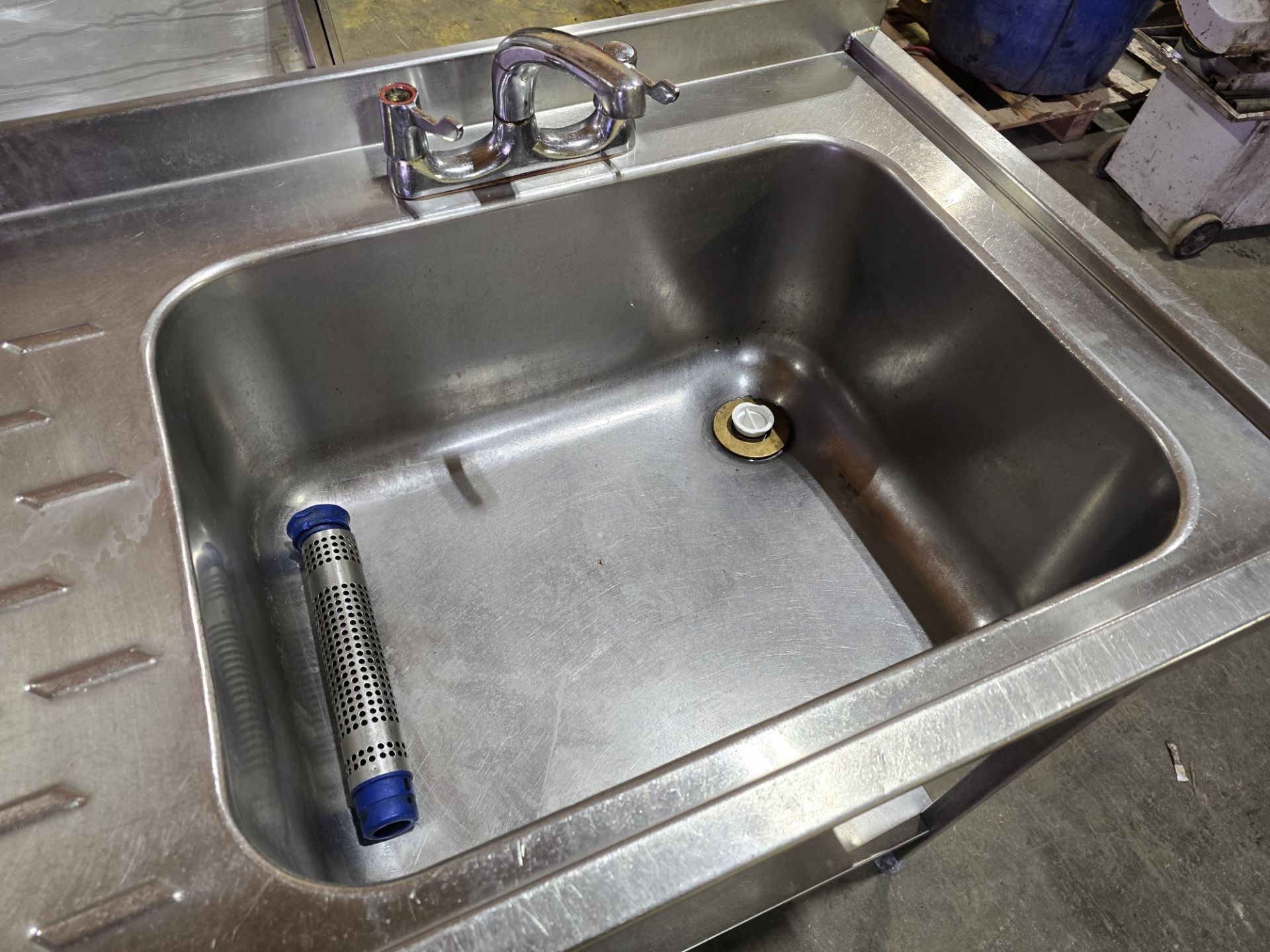 *No Reserve* Stainless Single Sink Unit With Tap - Image 4 of 4