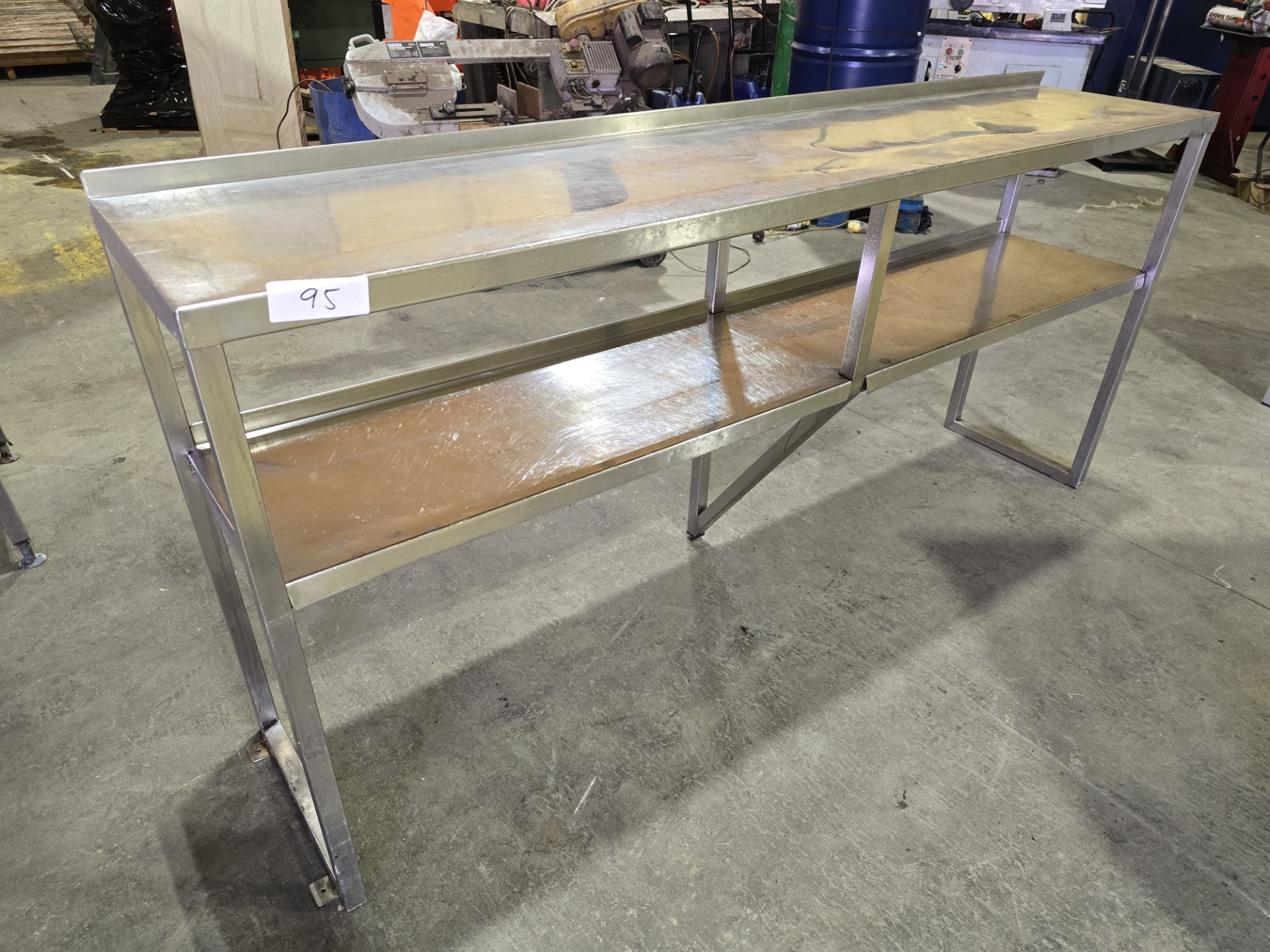 *No Reserve* Stainless Prep Table with Shelf - Image 2 of 3