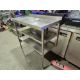 *No Reserve* Stainless Prep Table With Drain and Shelf - Image 4 of 5