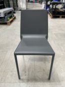 NO RESERVE Dark Grey Chairs x6