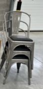 NO RESERVE Metal Chairs x4