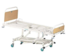 Sidhil Kings Fund Manual Hydraulic Lift With 2 Way Tilt Hospital Bed, Complete With Mattresses