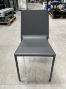 NO RESERVE Dark Grey Chairs x7