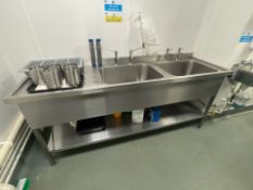 *NO RESERVE* Stainless Steel Double Sink Unit