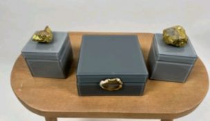 Luxe Agate Decorative Storage Boxes