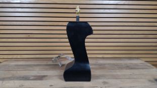 *NO RESERVE* Day Table Lamp Mister By Collard Manson In Black Mango Wood