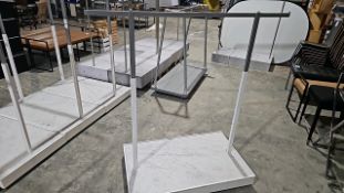 NO RESERVE 2 Clothes Rails On Castors