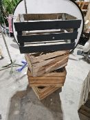 NO RESERVE Four Wooden Crates