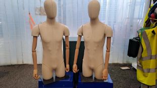 Male Fabric Torso Mannequin’s x2