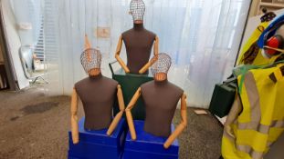 NO RESERVE Male Fabric Torso x3