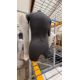 NO RESERVE NEW Black Fabric Mannequins - 2x Male & 1x Female With Stand - Image 1 of 4
