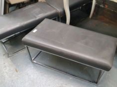 NO RESERVE Leather Look Bench Seats x 3