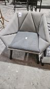 NO RESERVE Grey Upholstered Chair