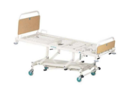 Sidhil Kings Fund Manual Hydraulic Lift With 2 Way Tilt Hospital Bed, Complete With Mattresses