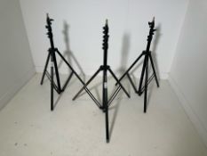 x3 Bowens 6610 Light Stands