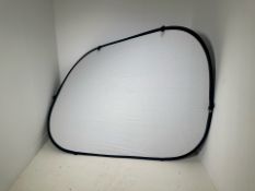 White Backdrop With Caribiners