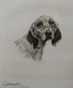 Signed Etching of a dog