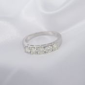 0.75ct 5-Stone High-Clarity Diamond Ring