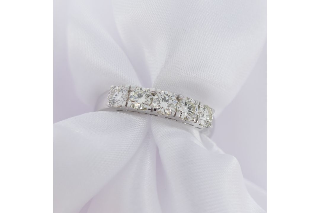 0.75ct 5-Stone High-Clarity Diamond Ring - Image 3 of 6