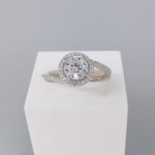 Silver Gem-Set Twist Dress Ring